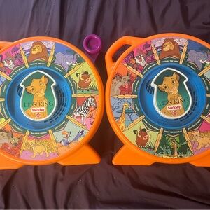 Two Vintage Mattel See N Say The Lion King - Toddler & Preschool Animal Sounds